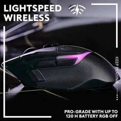 Logitech G309 LIGHTSPEED Wireless Gaming Mouse, Lightweight, LIGHTFORCE Hybrid Switches, HERO 25K Sensor, 6 Programmable Buttons, PC & Mac, Black