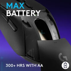 Logitech G309 LIGHTSPEED Wireless Gaming Mouse, Lightweight, LIGHTFORCE Hybrid Switches, HERO 25K Sensor, 6 Programmable Buttons, PC & Mac, Black