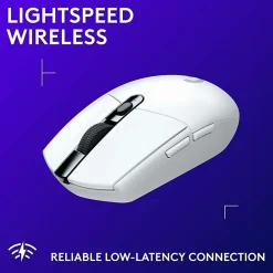 Logitech G305 LIGHTSPEED Wireless Gaming Mouse, White, 3CH528