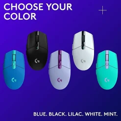 Logitech G305 LIGHTSPEED Wireless Gaming Mouse, White, 3CH528