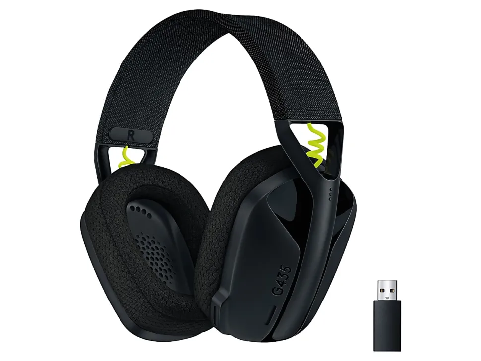 Logitech® G435 LIGHTSPEED Wireless Gaming Headset, Black
