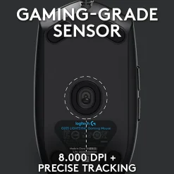 Logitech® G203 LIGHTSYNC Optical Gaming Mouse, Black