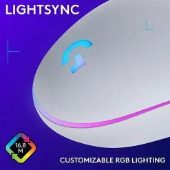 Logitech® G203 LIGHTSYNC Wired Gaming Mouse, White, 910-005791