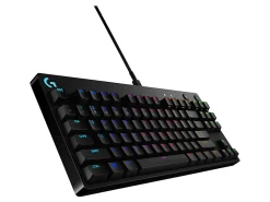 Logitech G Pro TKL Mechanical Wired Gaming Keyboard GX Blue Clicky Switch and LIGHTSYNC RGB Backlit Keys, Black