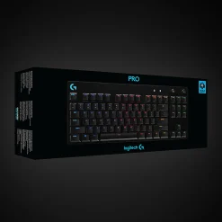 Logitech G Pro TKL Mechanical Wired Gaming Keyboard GX Blue Clicky Switch and LIGHTSYNC RGB Backlit Keys, Black