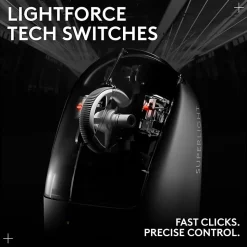 Logitech G PRO X Superlight 2 Lightspeed Gaming Mouse - Opto-mechanical - Wireless - Rechargeable - White - 910006636
