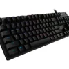 Logitech G512 RGB Mechanical Gaming Keyboard, GX Blue, USB Passthrough  - USB 2.0 Interface - English - Windows - Carbon - 920-008936