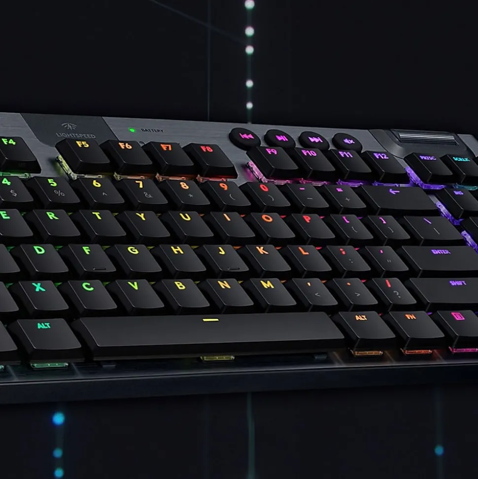 Logitech G915 TKL Tenkeyless Lightspeed Wireless RGB Mechanical Gaming Keyboard - Wireless Connectivity - 920009512