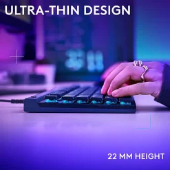 Logitech G515 TKL Wired Low Profile Gaming Keyboard, Fully Customizable RGB, Double-Shot PBT Keycaps, Tactile/Brown Switches
