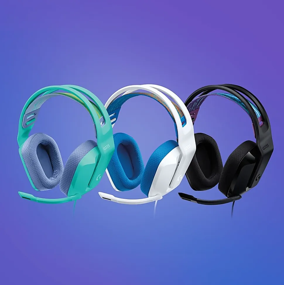 Logitech G335 Wired Gaming Headset - Stereo - Mini-phone (3.5mm) - Wired - 36 Ohm - 20 Hz - 20 kHz - O - 981000977