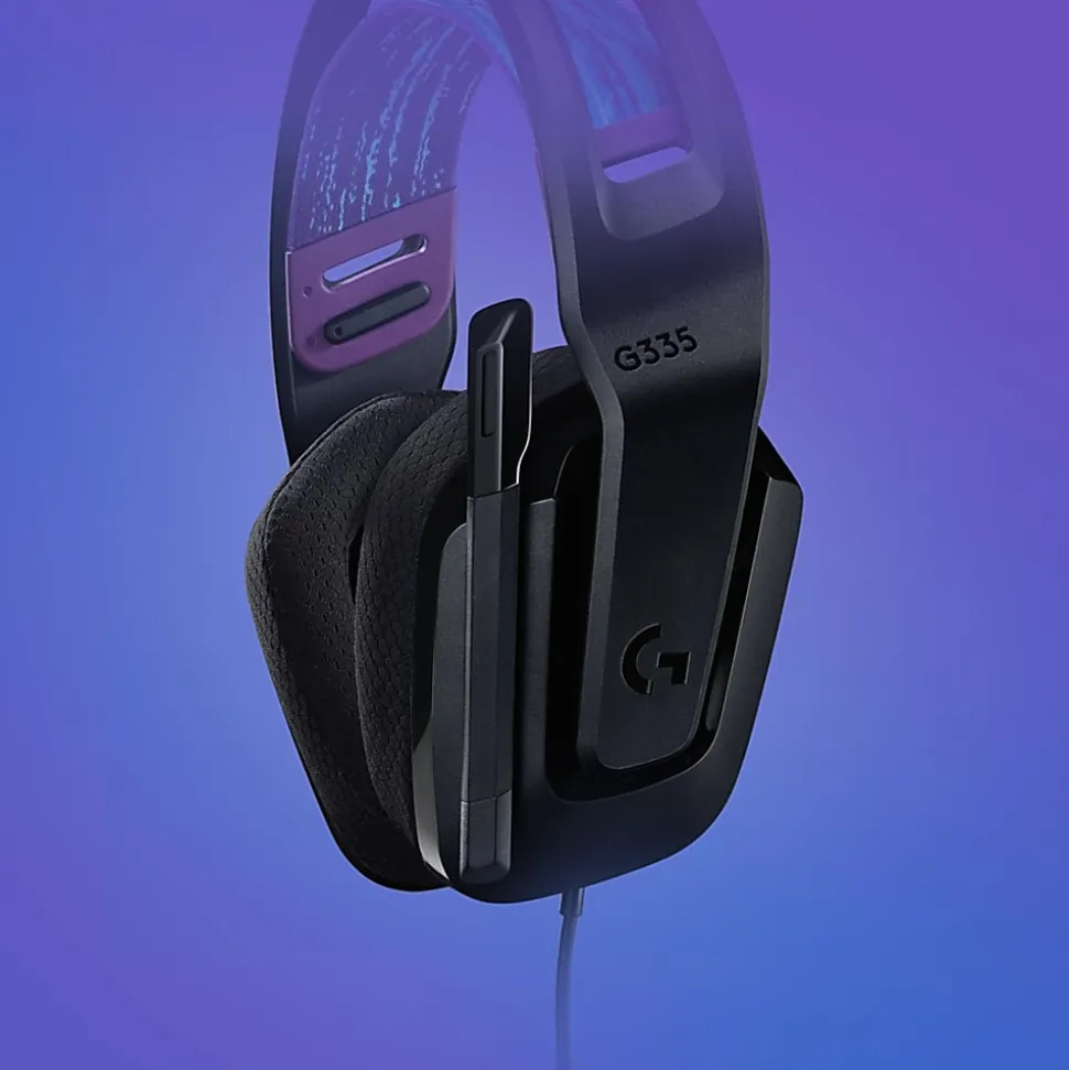 Logitech G335 Wired Gaming Headset - Stereo - Mini-phone (3.5mm) - Wired - 36 Ohm - 20 Hz - 20 kHz - O - 981000977