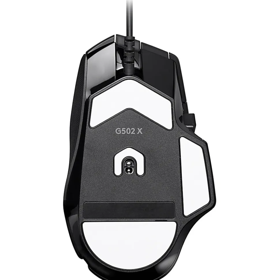 Logitech G502 X Wired Gaming Mouse - LIGHTFORCE Hybrid Optical-Mechanical Primary Switches, HERO 25K Gaming Sensor, Black