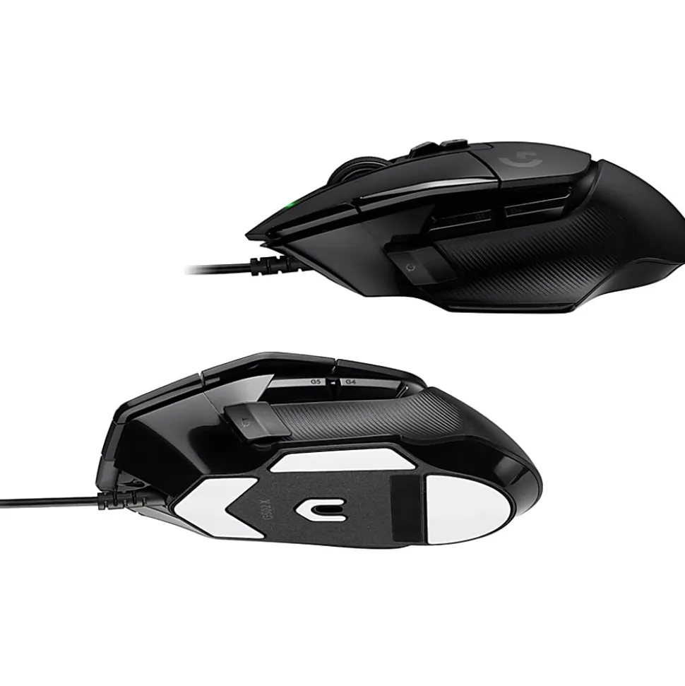 Logitech G502 X Wired Gaming Mouse - LIGHTFORCE Hybrid Optical-Mechanical Primary Switches, HERO 25K Gaming Sensor, Black
