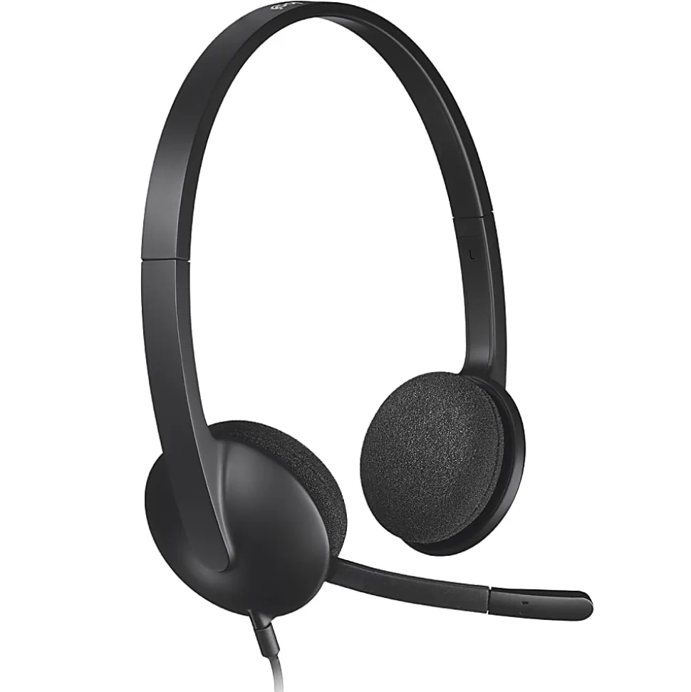 Logitech® H340 USB Headset, Black