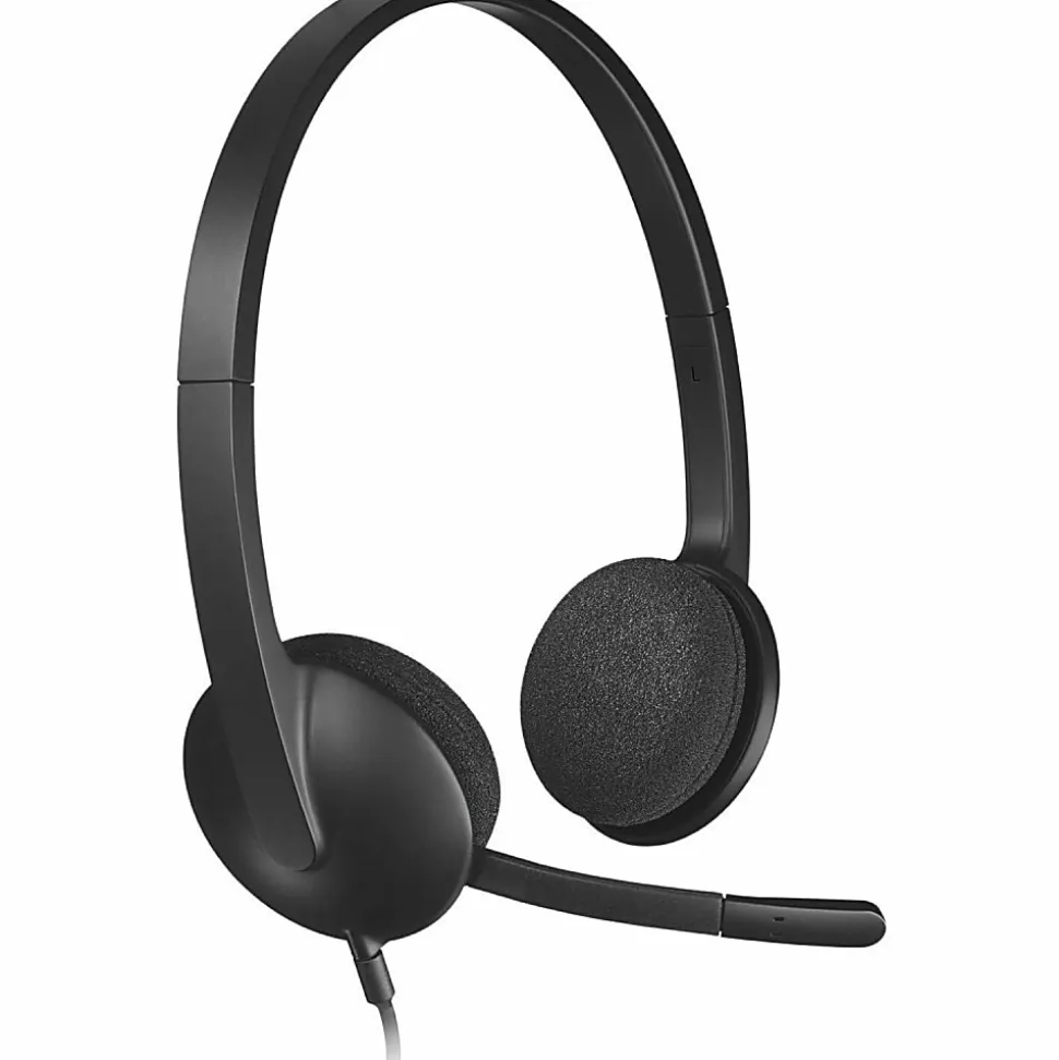 Logitech® H340 USB Headset, Black
