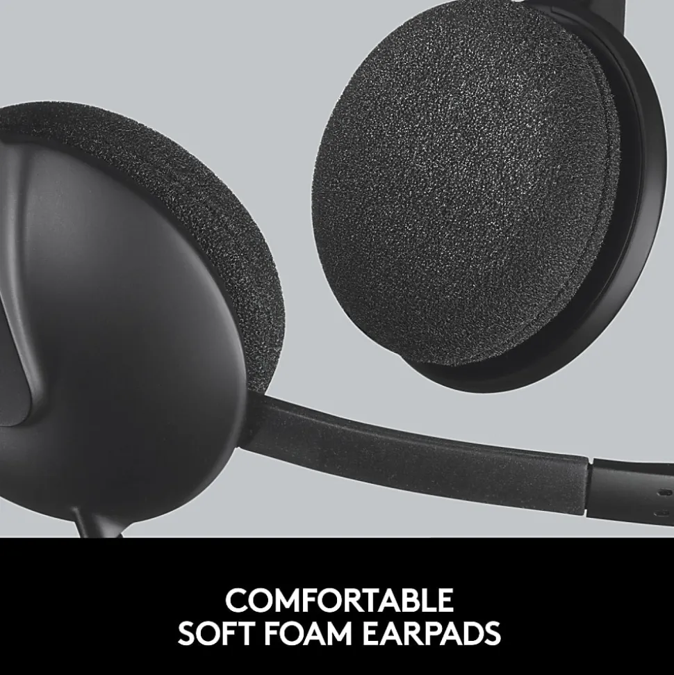Logitech® H340 USB Headset, Black