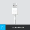 Logitech® H390 Wired Headset For PC/Laptop, Off-White, 981-001285