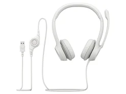Logitech® H390 Wired Headset For PC/Laptop, Off-White, 981-001285