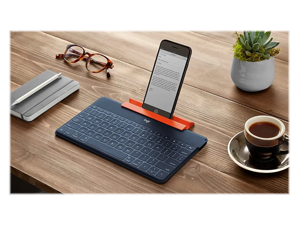 Logitech Keys-To-Go - Keyboard - wireless - Bluetooth - classic blue