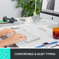 Logitech® K380 Multi-Device Bluetooth® Keyboard, Off White, 920-009600