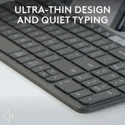 Logitech K585 Multi-Device Slim Wireless Keyboard, Built-in Cradle  - 920011479
