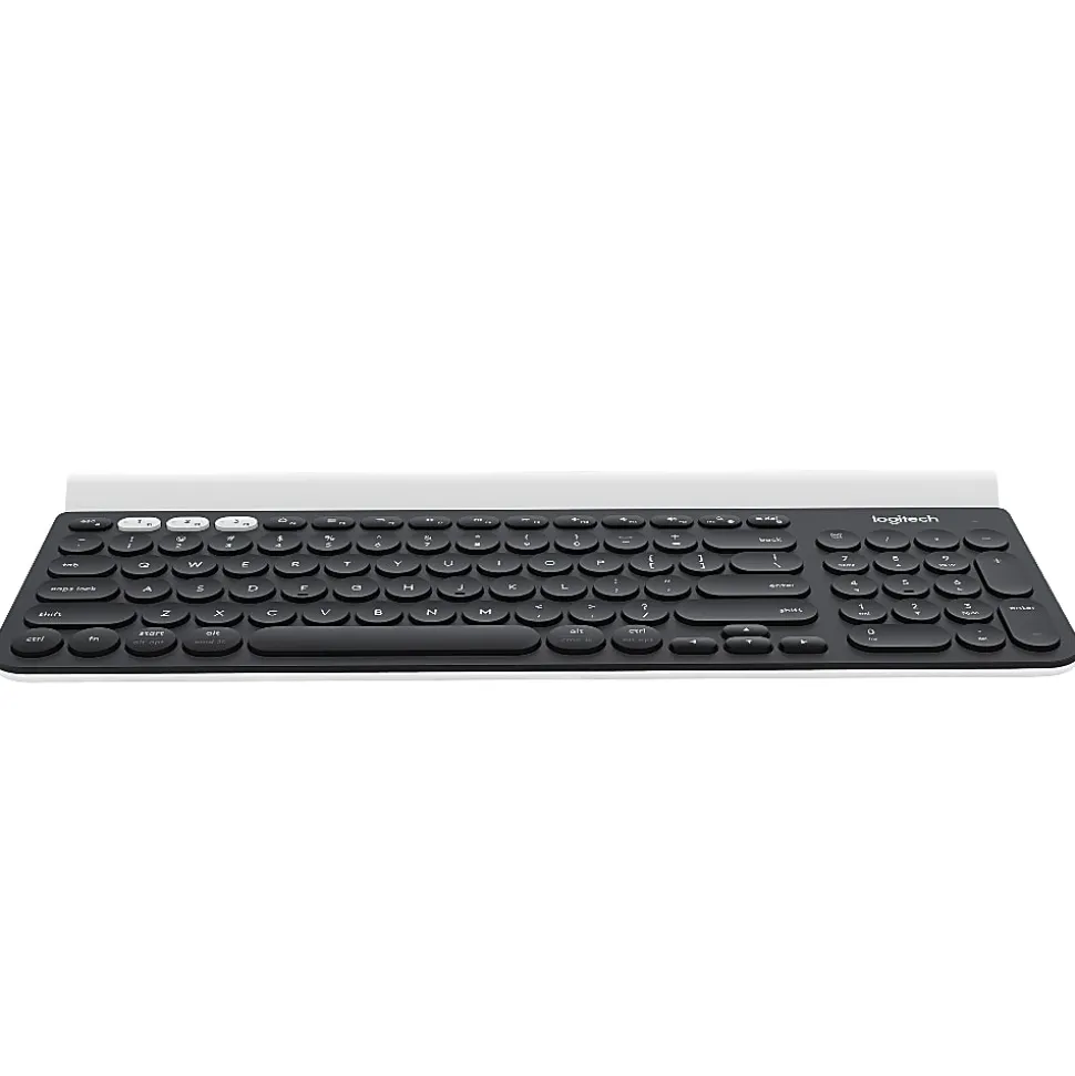 Logitech® K780 Multi-Device Wireless Keyboard, Full Size, Black/White, 920-008149