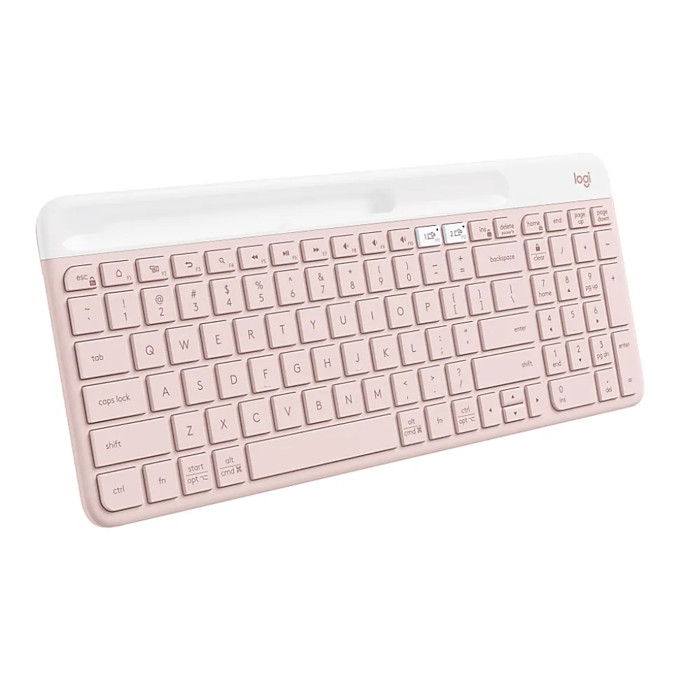 Logitech K585 Slim Multi-Device Wireless Keyboard - Wireless Connectivity - Bluetooth/RF - 2.40 GHz - 920011477