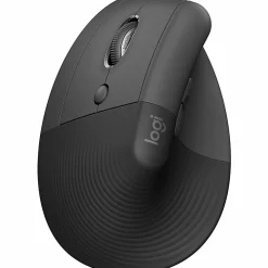 Logitech Lift Left Vertical Ergonomic Mouse, Left-handed, Wireless, Bluetooth or Logi Bolt USB, Quiet clicks, Graphite - 910006467
