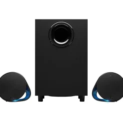 Logitech LIGHTSYNC G560 2.1 Bluetooth Speaker System - 240 W RMS - Black - 40 Hz to 18 kHz - DTS:X, 3D Surround Sound - USB - 1