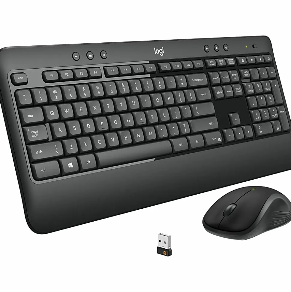 Logitech® MK540 Advanced Wireless Keyboard and Mouse Combo, Black