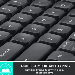 Logitech® MK850 Wireless Keyboard & Mouse, Black