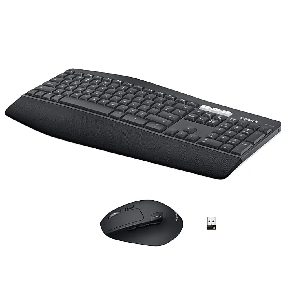 Logitech® MK850 Wireless Keyboard & Mouse, Black
