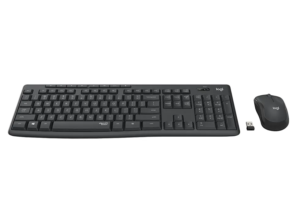 Logitech® MK295 Wireless Mouse & Keyboard Combo, Graphite