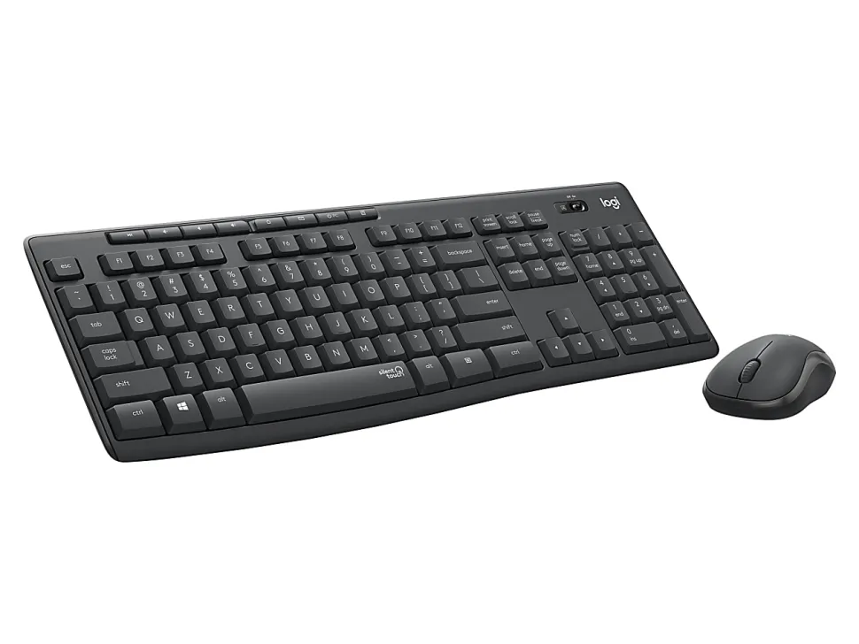 Logitech® MK295 Wireless Mouse & Keyboard Combo, Graphite