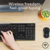 Logitech® MK270 Wireless Straight Full-Size Keyboard & Mouse, Black