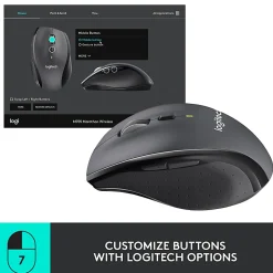 Logitech® M705 Marathon Wireless Mouse, Black