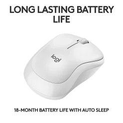Logitech® M240 Silent Bluetooth® Mouse, Compact, Off-White, 910-007116