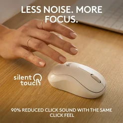 Logitech® M240 Silent Bluetooth® Mouse, Compact, Off-White, 910-007116