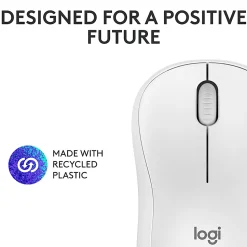 Logitech® M240 Silent Bluetooth® Mouse, Compact, Off-White, 910-007116