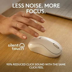 Logitech® M240 Silent Bluetooth® Mouse, Compact, Off-White, 910-007116