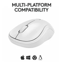 Logitech® M240 Silent Bluetooth® Mouse, Compact, Off-White, 910-007116