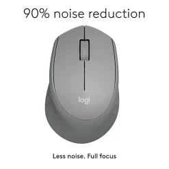 Logitech® M330 Silent Plus Wireless Mouse, Silver