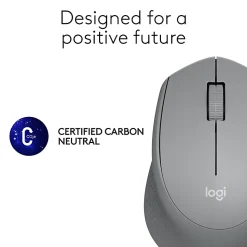 Logitech® M330 Silent Plus Wireless Mouse, Silver