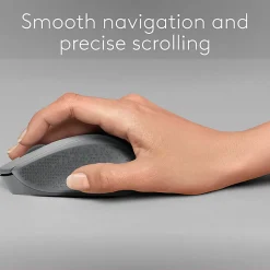 Logitech® M330 Silent Plus Wireless Mouse, Silver