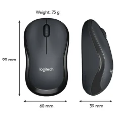 Logitech® M220 Silent Wireless Mouse, Graphite, 910-006127