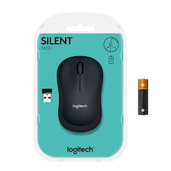 Logitech® M220 Silent Wireless Mouse, Graphite, 910-006127