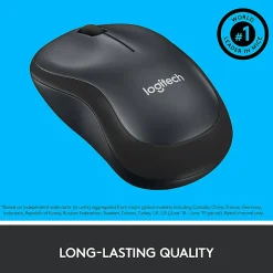 Logitech® M220 Silent Wireless Mouse, Graphite, 910-006127