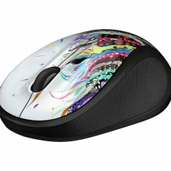 Logitech M325s Wireless Mouse, 2.4 GHz with USB Receiver, 1000 DPI Optical Tracking, Celebration Black - 910-006828