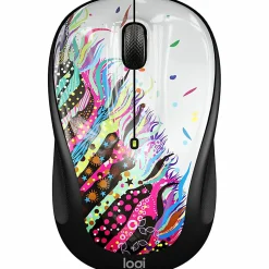 Logitech M325s Wireless Mouse, 2.4 GHz with USB Receiver, 1000 DPI Optical Tracking, Celebration Black - 910-006828