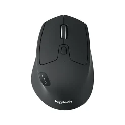 Logitech® M720 Triathlon Multi-Device Wireless Mouse, Black/Gray, 910-004790